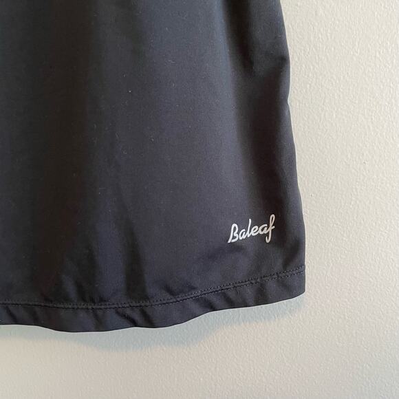 Baleaf Size L Black Skort Elastic Waist Polyester/Spandex Blend Pockets - Picture 3 of 9